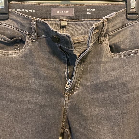 DL1961 GIRLS Perfect Fit Slim Brady In Charcoal Wash - Picture 10 of 10